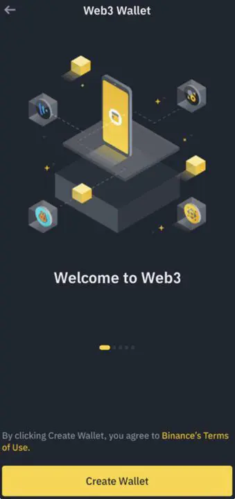 tạo ví binance web3